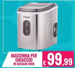 Kooper - Macchina Per Ghiaccio In Acciaio Inox