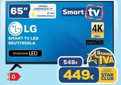 LG - Smart Tv Led 65UT7300LA