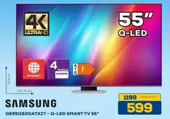 Samsung - QE55Q80DATXZT Q-Led Smart Tv 55"
