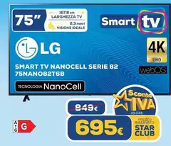 LG - Smart Tv Nanocell Serie 82 75NANO82T6B