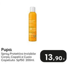 Pupa - Spray Protettivo Invisibile Corpo, Capelli E Cuoio Capelluto SPF50 