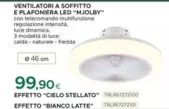 Ventilatori A Soffitto E Plafoniera Led "Mjolby"