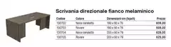 Scrivania Direzionale Fianco Melamínico
