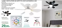 "Lund" Ventilatore Da Soffitto Con Plafoniera A Led 
