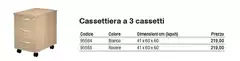 Cassettiera A 3 Cassetti Cassettiera A 3 Cassetti