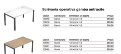 Scrivania Operativa Gamba Antracite