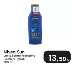 Nivea - Sun Latte Solare Protettivo Bambini Spf50+