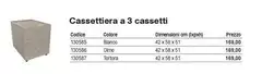 Cassettiera A 3 Cassetti