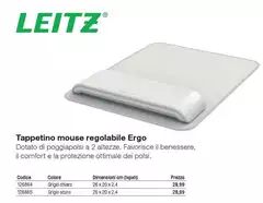 Letizia - Tappetino Mouse Regolabile Ergo