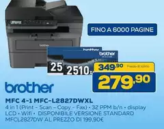 Brother - MFC 4-1 MFC-L2827DWXL
