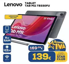 Lenovo - Tablet Tab M11 Tb330fu