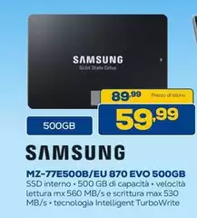 Samsung - MZ-77E500B/EU 870 Evo 500GB