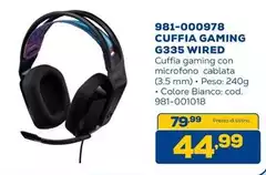Logitech - Cuffia Gaming G335 Wired