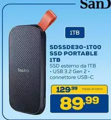 Sandisk - Sdssde30-1t00 Ssd Portable 1tb