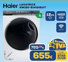 Haier - Lavatrice HW120-B14IGIEUIT