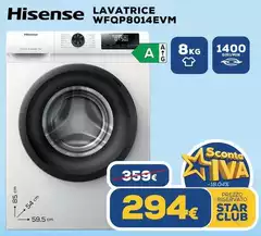 Hisense - Lavatrice Wfqp8014evm