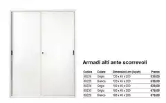 Armadi Alti Ante Scorrovoli