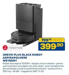 Db - QReVO PLUS Black Robot Aspirapolvere Wet&dry