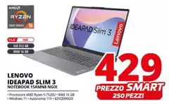 Lenovo - Ideapad Slim 3 Notebook 15AMN8 NGIX