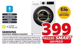 Samsung - Lavatrice WW80CGC04DAEET 