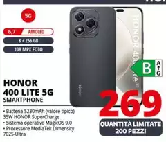 Honor - 400 Lite 5G Smartphone
