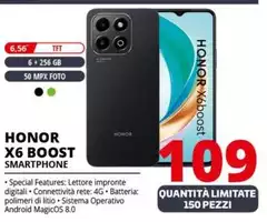 Honor - X6 Boost Smartphone