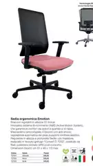  Sedia Ergonomica Emotion