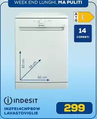 Indesit - In2fe14cnp80w Lavastoviglie