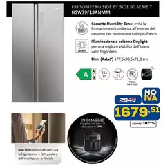 Samsung - Frigorifero Side By Side 90 Serie 7 HSW797B18anm