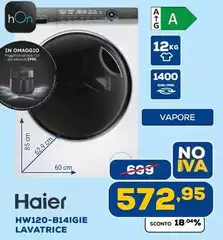 Haier - HW120-B14IGIE Lavatrice