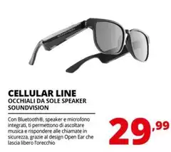 Cellularline - Occhiali Da Sole Speaker Soundvision