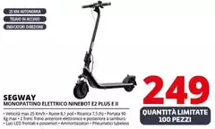 Ninebot By Segway - Monopattino Elettrico E2 PLUS E II