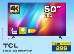 TCL - Led Smart Tv 50" 50p69k