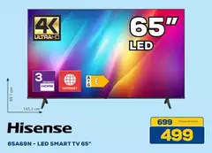 Hisense - Led Smart Tv 65"