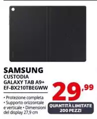 Samsung - Custodia Galaxy Tab A9+ EF-BX210TBEGWW