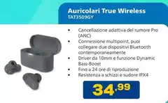 Logitech - Auricolari True Wireless TAT35009GY