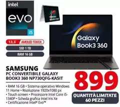 Samsung - Pc Convertibile Galaxy BOOK3 360 NP730QFG-KASIT
