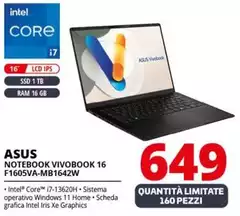 Asus - Notebook Vivobook 16 F1605VA-MB1642W 