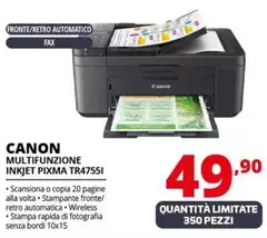 Canon - Multifunzione Inkjet Pixma TR4755I 