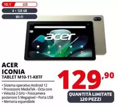 Acer - Tablet Iconia M10-11-K8TF