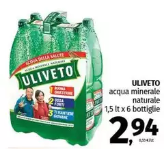 Uliveto - Acqua Minerale Naturale Bottiglie