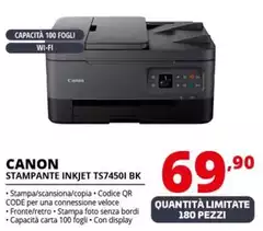 Canon - Stampante Inkjet TS7450I BK
