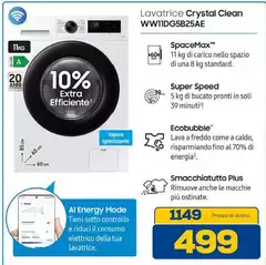 Samsung - Lavatrice Crystal Clean WW11DG5B25AE