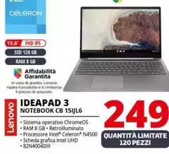 Lenovo - Ideapad 3 Notebook CB 15IJL6