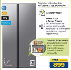 Samsung - Frigorifero Side By Side Air-space Als7dg400em9