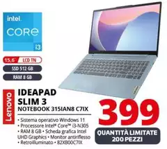 Lenovo - Ideapad Slim 3 Notebook 315IAN8 C7IX 