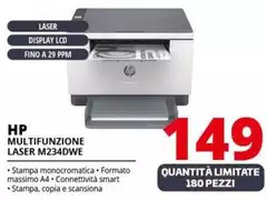HP - LaserJet Stampante Multifunzione M234dwe