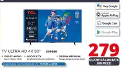 TCL - Tv Ultra Hd 4K 50" 50P69K