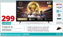 Hisense - Tv Qled 43" 4K 43E79NQ