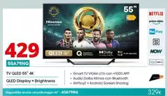 Hisense - Tv Qled 55" 4K 55A79NQ 
